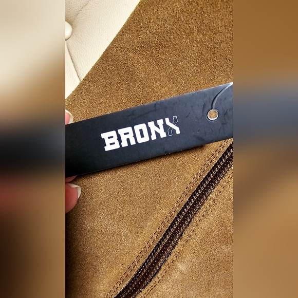 🥳HOST PICK🥳BRONX NEXT-LOW-KOLE dark Tan Brown ZIP ANKLE BOOTS size 10 9.5 - Picture 9 of 11